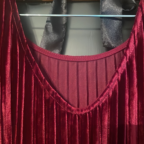 5/$25 Velvety Ribbed Dress with bow tie in the back. Maternity. - Picture 9 of 10